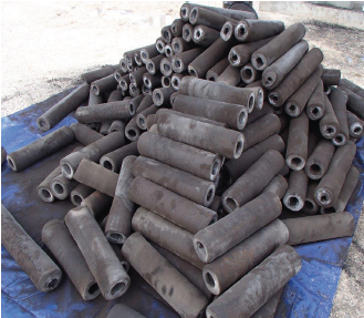 Disposed filter cartridge waste