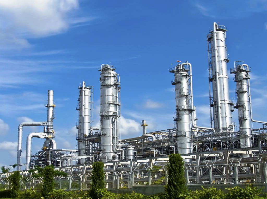Petroleum Plant with Blue Sky