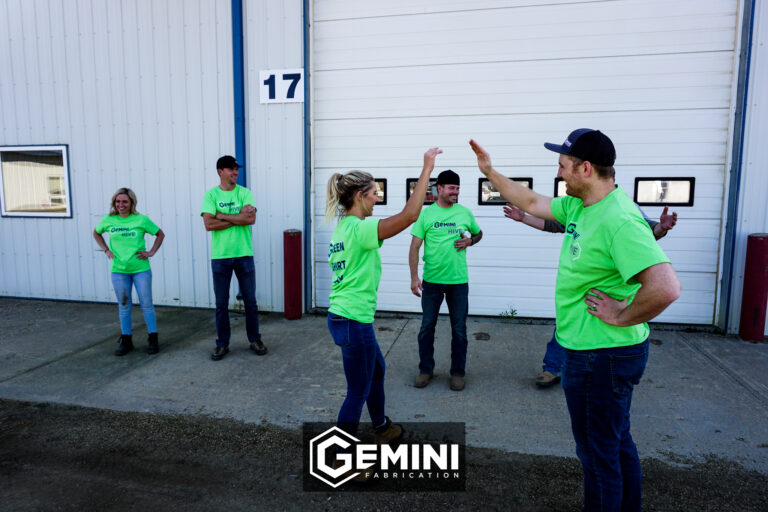 Gemini Fabrication Teams Up with Hive Innovations for Green Shirt Day