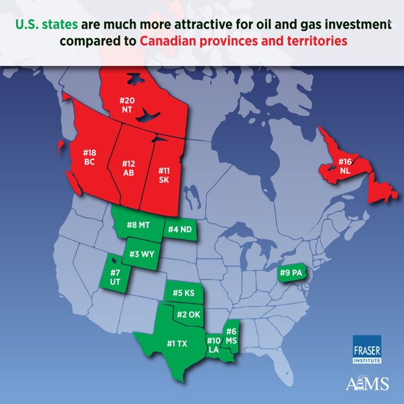 CanadaUS Energy Sector Competitiveness Survey 2021 Fraser Institute