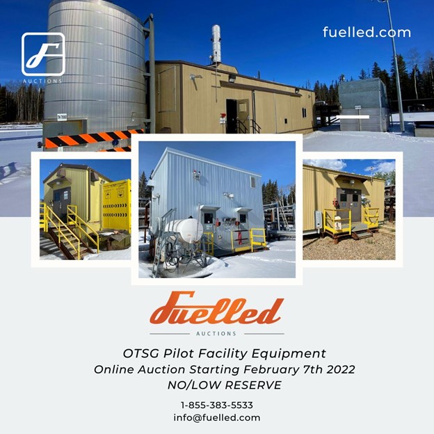 fuelled auctions announces low reserve otsg equipment online auction to be held february 7th 2022 header