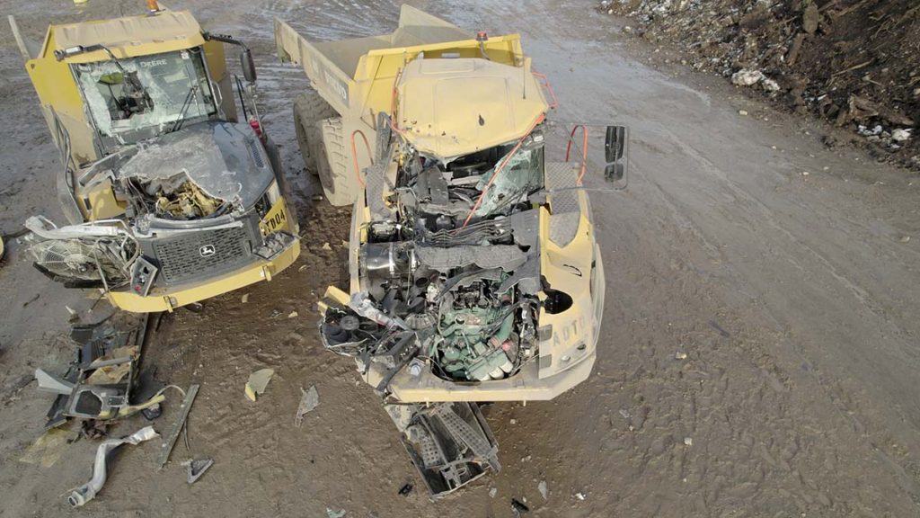 coastal gaslink damage trucks