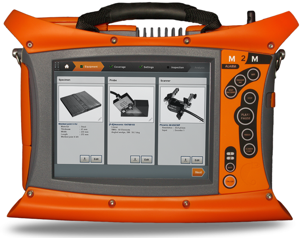 the gekko – a portable phased array ultrasonic flaw detector with industry leading total focus method (tfm) functionality 1
