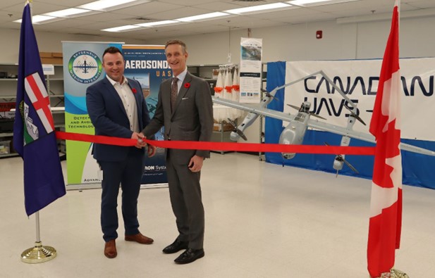 honourable greg mclean officially opens canadian uavs’ textron systems distribution and service centre in canada 1