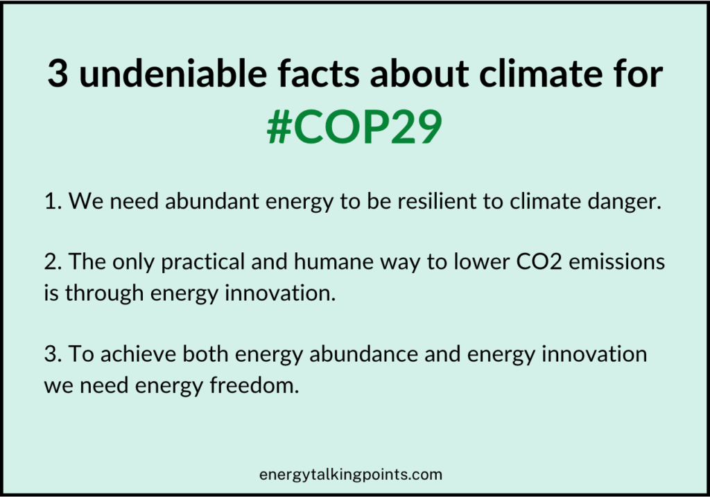 3 undeniable facts about climate for #cop29 alex epstein 1
