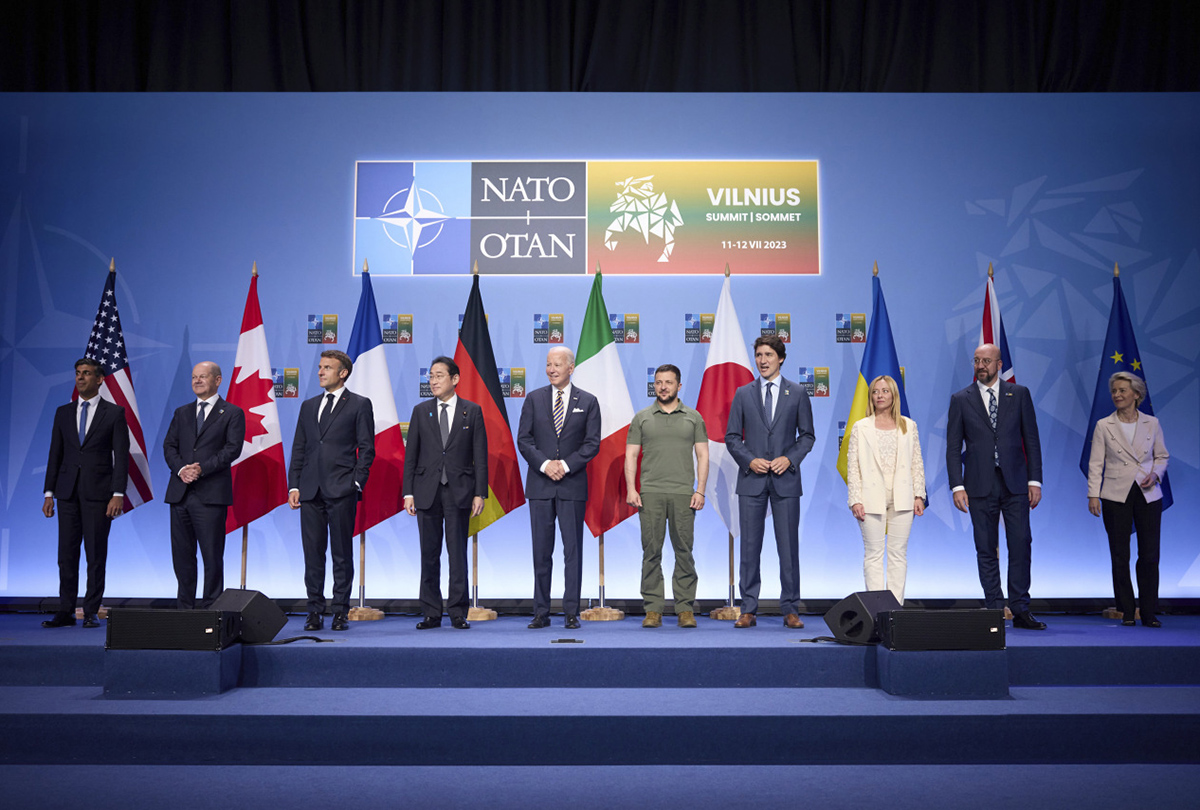 g7 leaders joint declaration supporting ukraine at the nato summit