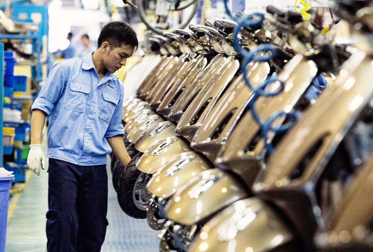piaggio plant vinh phuc, hanoi, vietnam