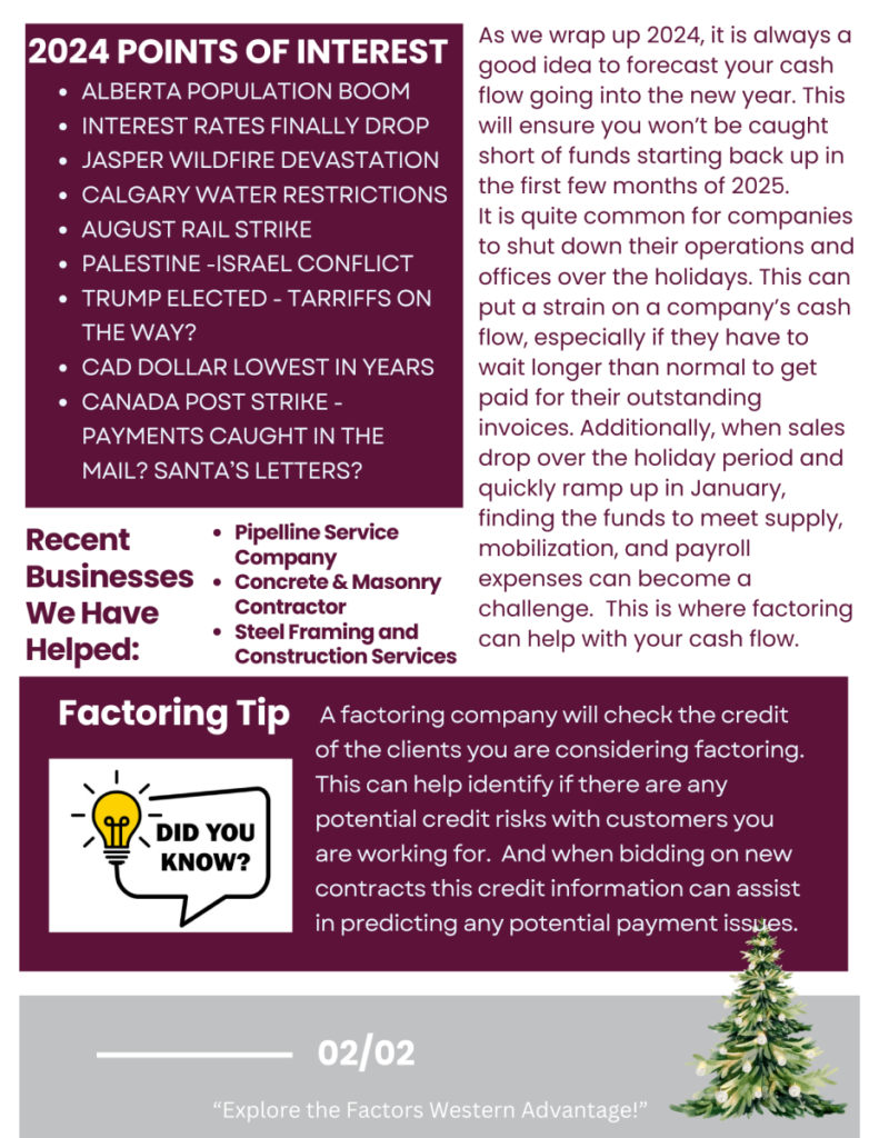 factors western december 2024 newsletter pg 2