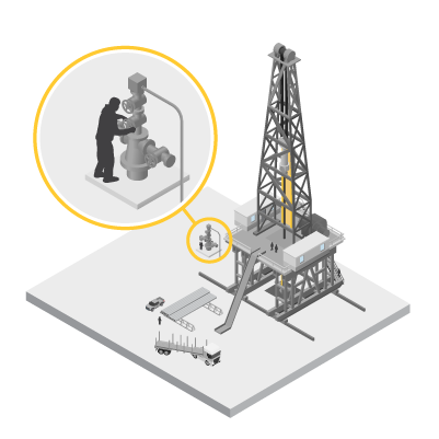 graphic of drill site monitoring