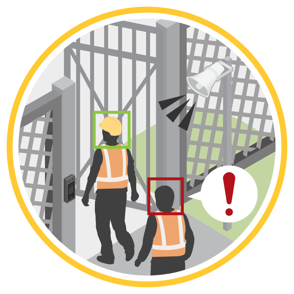 graphic of ppe detection on site