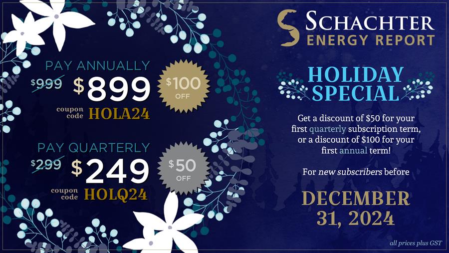 schachter energy report holiday special membership pricing 2024 2