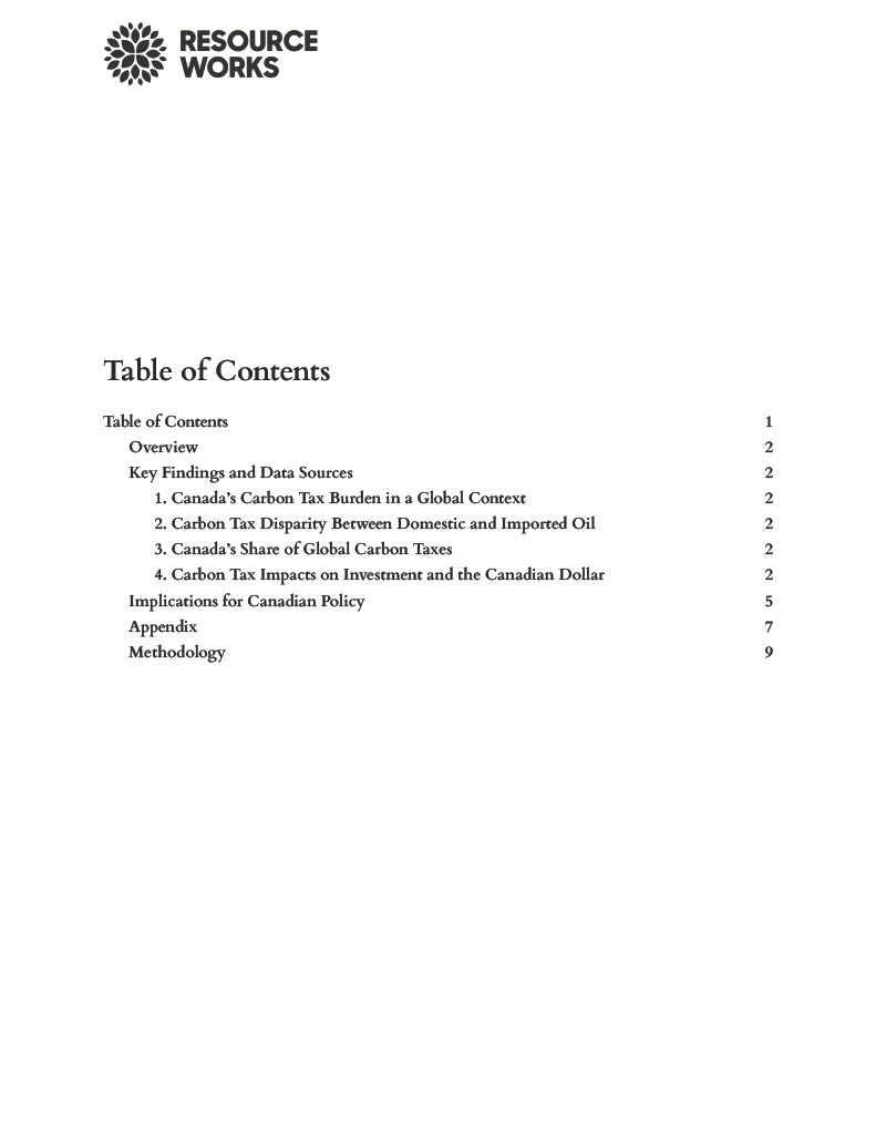 canada’s carbon tax burden and its economic impacts march 2025 1