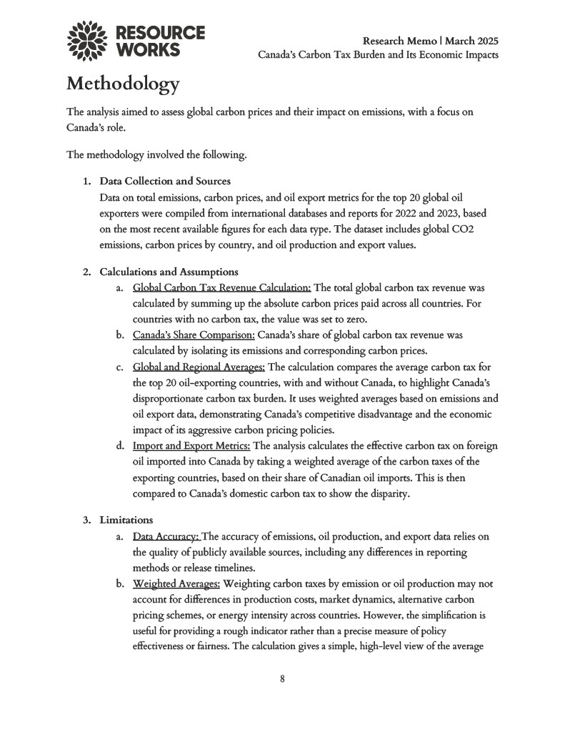 canada’s carbon tax burden and its economic impacts march 2025 8