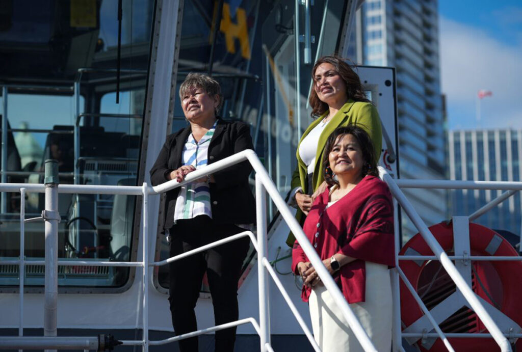 eva clayton nisga'a lisims government, crystal smith haisla nation chief, karen ogen first nations natural gas alliance 1200x810