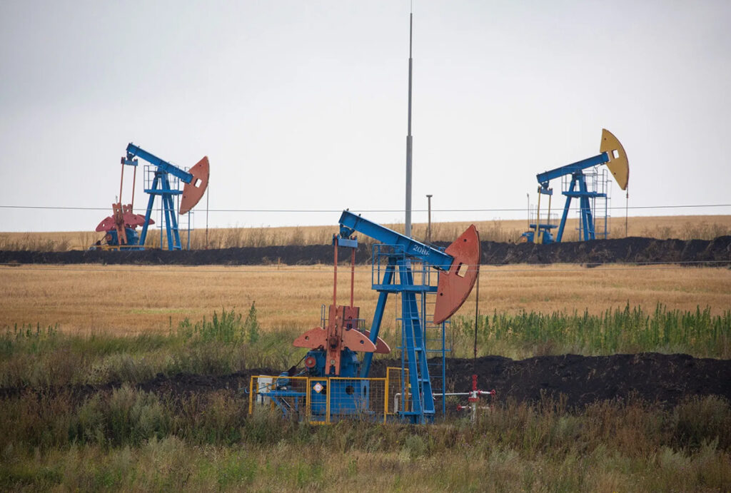 oil pumping jacks near almetyevsk, russia 1200x810