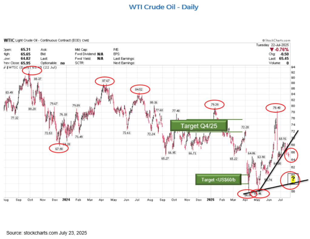 schachter wti crude oil daily july 23, 2025