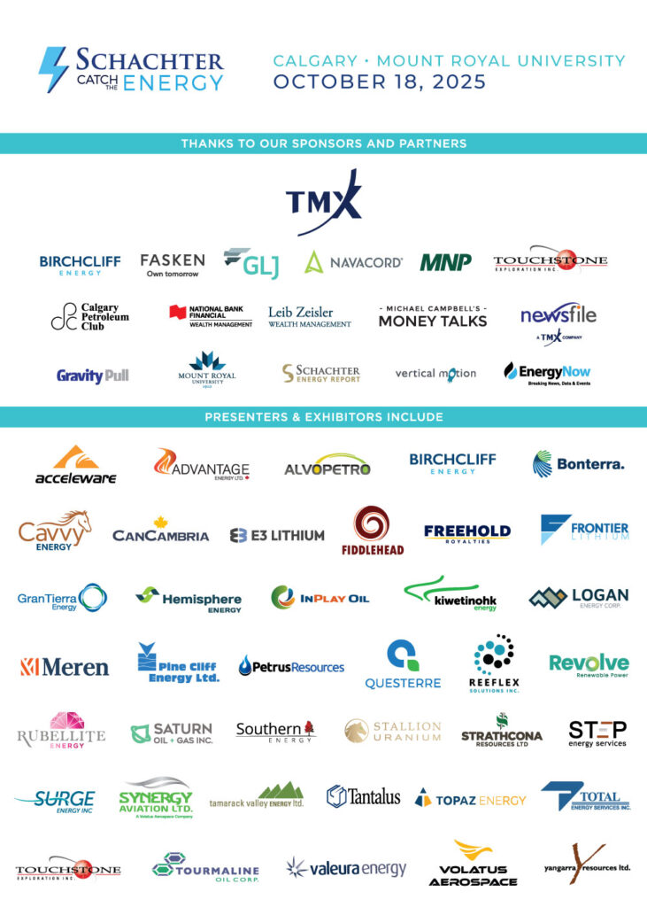 schachter's energy conference sponsors and presenters