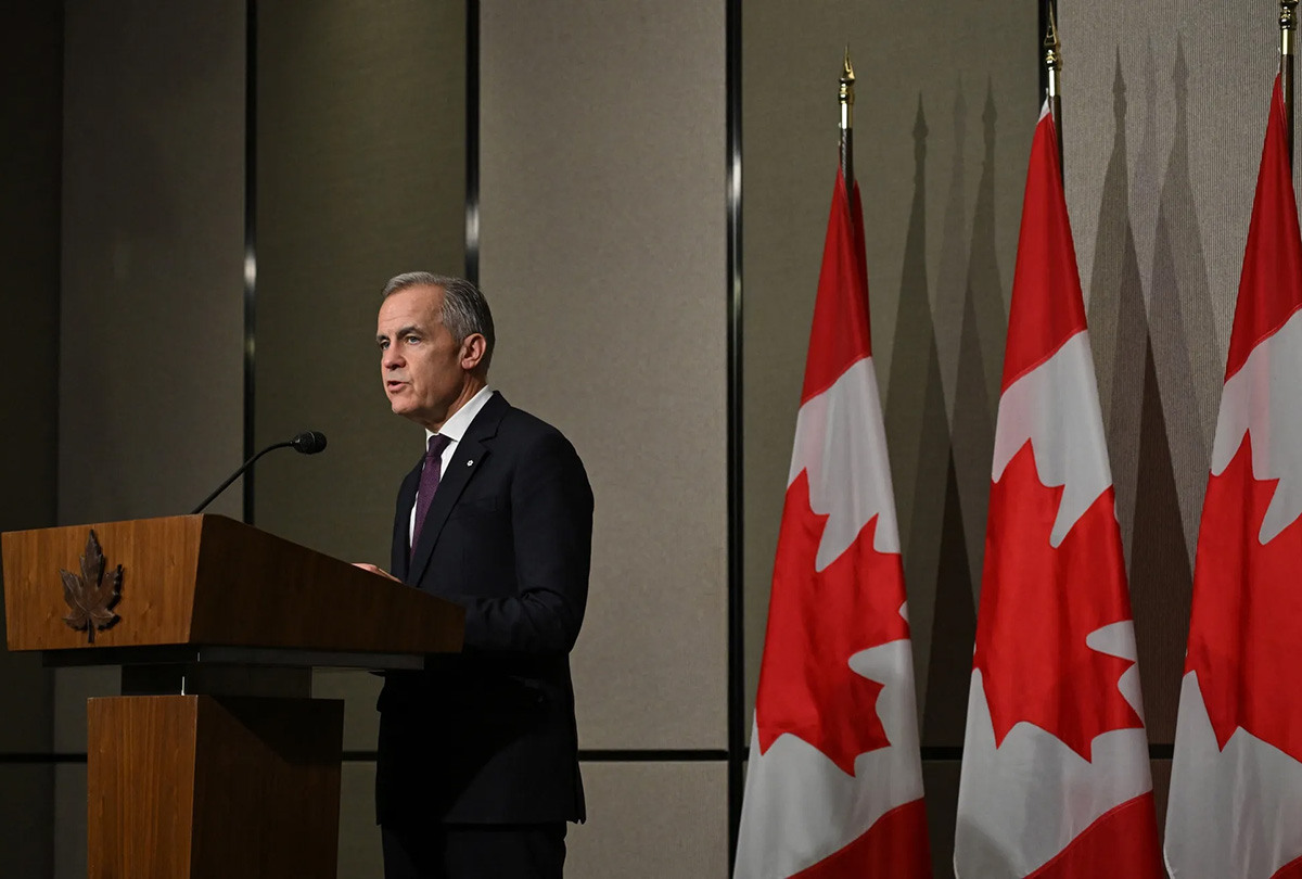 canada's prime minister mark carney speaks at a news conference 1200x810
