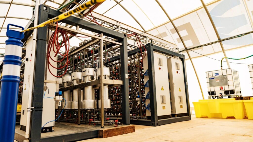 inside e3 lithium’s demonstration facility near olds, alberta
