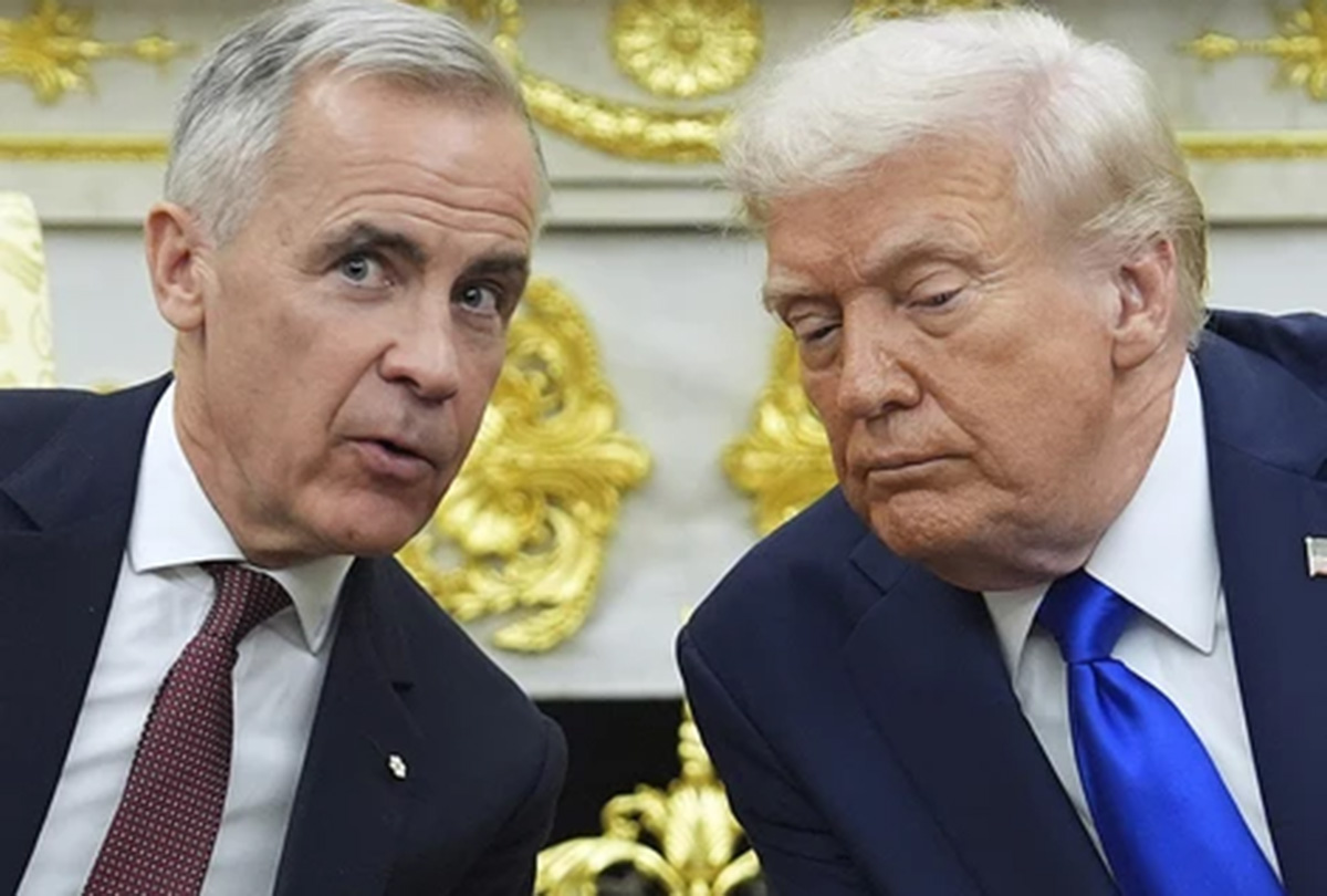 president donald trump and canadian prime minister mark carney meet in the oval office of the white house 1200x810