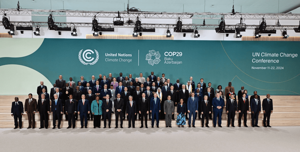 world leaders at cop29 in baku, azerbaijan.