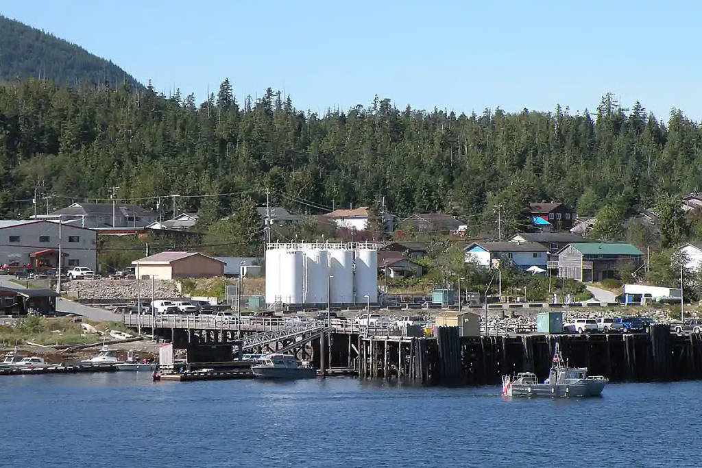 bella bella on bc’s remote central coast is dominated by large fuel tanks 1024x683