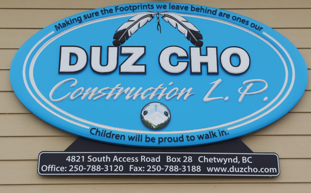 duz cho sign in chetwynd, bc 2000x1240