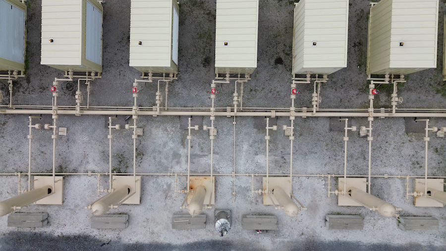 04. drone shot with tank on site kathairos solutions