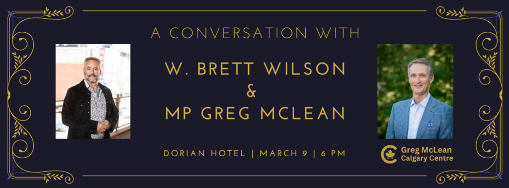 a conversation with brett wilson & greg mclean banner