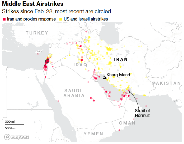middle east airstrikes