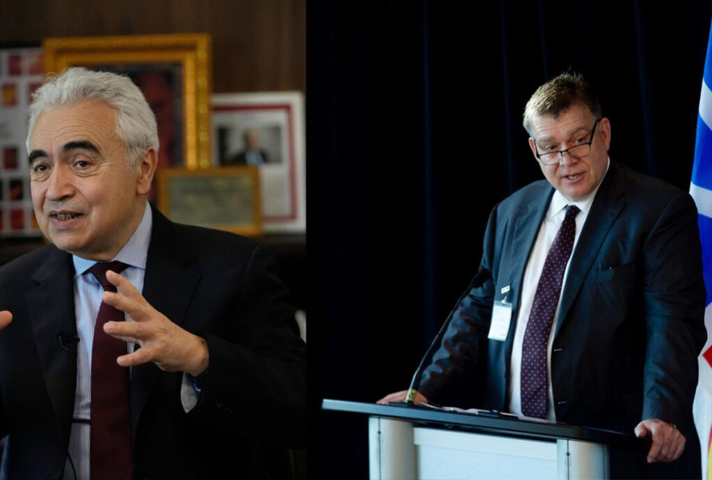 international energy agency executive director fatih birol jon mckenzie, president and ceo of cenovus energy 1200x810