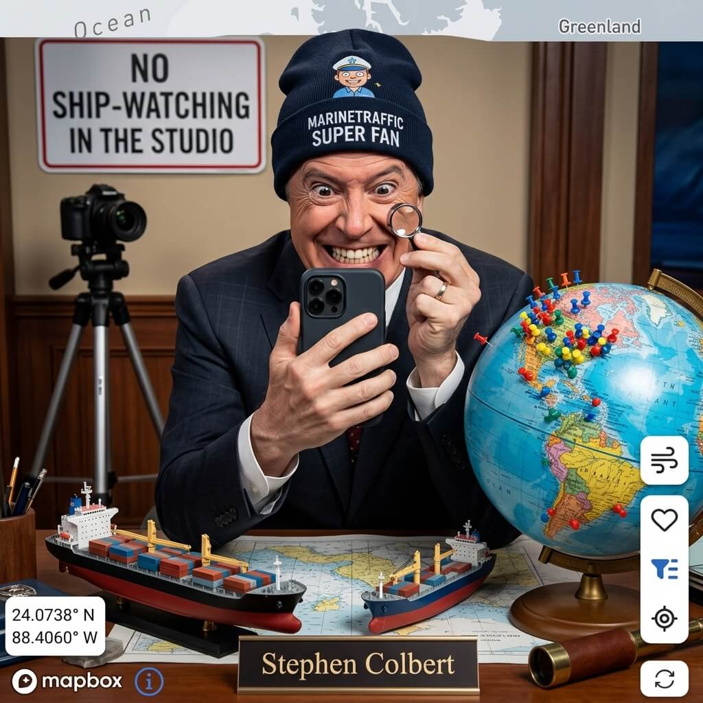 stephen colbert joins the tanker tracking crowd colbert