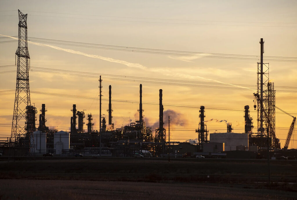 a suncor energy oil refinery in edmonton, alberta, canada 1200x810