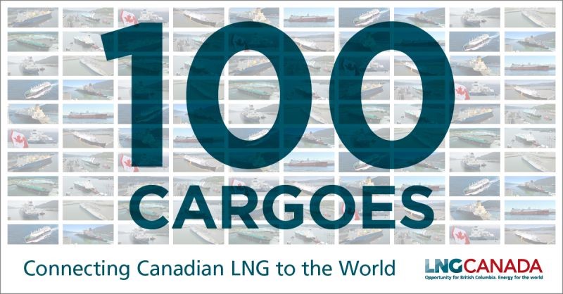 lng canada 100 cargoes linkedin