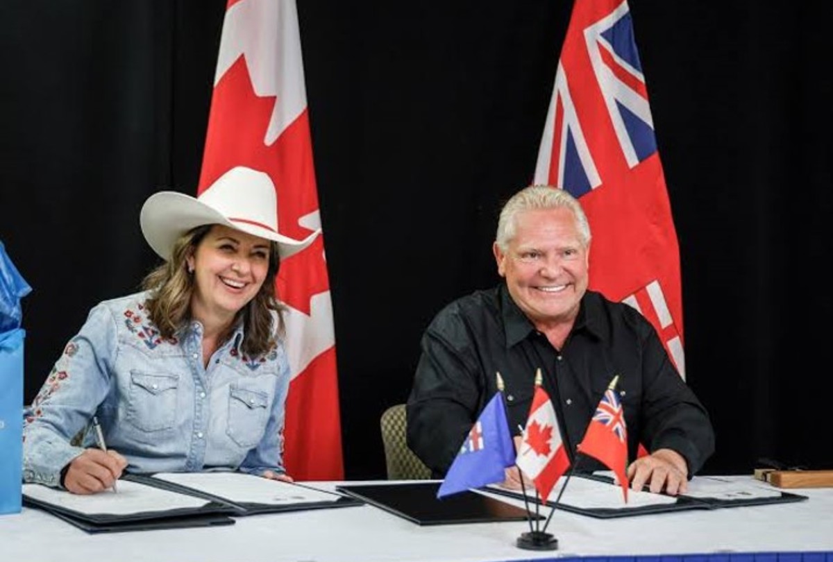 danielle smith doug ford stampede announcement 1200x810
