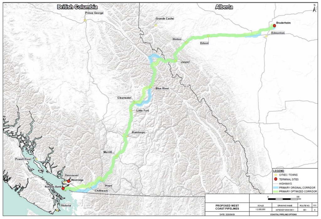 20260809 west coast oil pipeline map goa