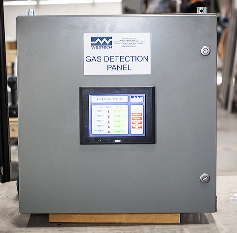 safety monitoring gas detection panel