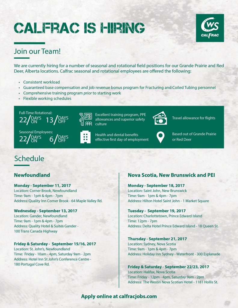 Calfrac East Hiring Fair